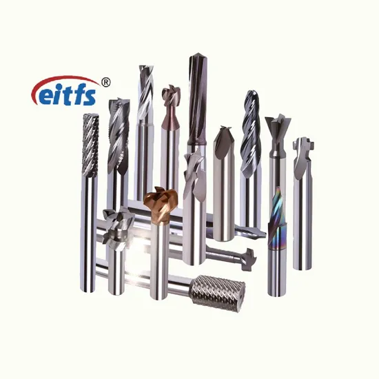 solid Carbide Fresas CNC Router Cobalt Coating HRC65 4 Flute Corner Radius End Mill